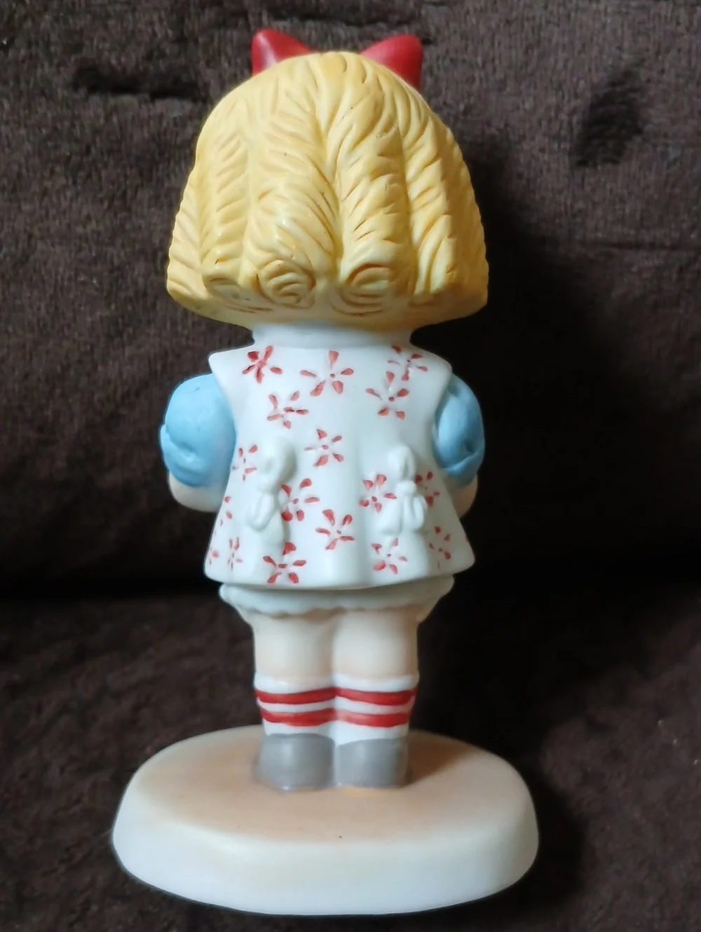 Vintage Campbell's Soup Kid Figurine Girl With Tomato Soup Porcelain 4